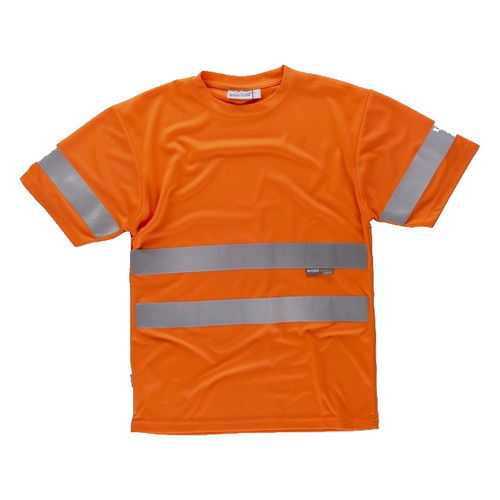 Camiseta de manga corta de alta visibilidad Naranja Fluor Talla XL