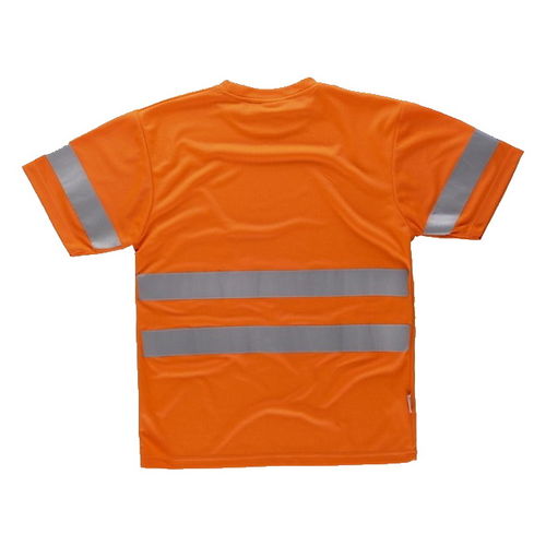 Camiseta de manga corta de alta visibilidad Naranja Fluor Talla XL