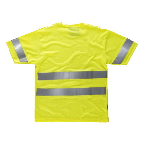 Camiseta de manga corta de alta visibilidad Amarillo Fluor Talla XL