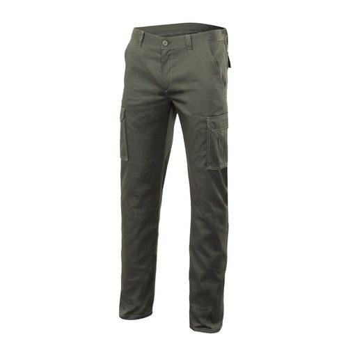 103002S. Pantalón stretch multibolsillos Verde Caza (3) Talla 52