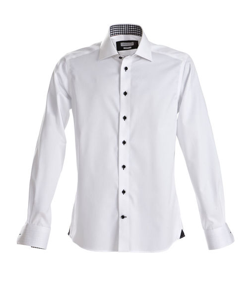 Camisa de caballero Mod. RED BOW 20 REGULAR (109) White/Black Talla S