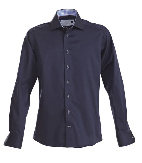 Camisa de caballero Mod. RED BOW 20 REGULAR (605) Navy/Sky blue Talla S