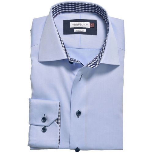 Camisa de caballero Mod. RED BOW 20 REGULAR (5066) Sky blue/Navy Talla S