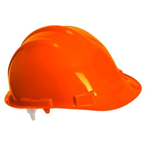 Casco de polietileno bsico Naranja Talla nica