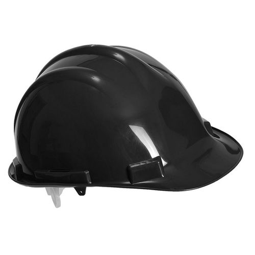 Casco de polietileno bsico Negro Talla nica