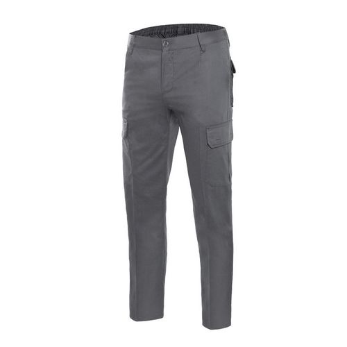 Pantaln multibolsillos 100% algodn 240 grs. Gris Talla 42