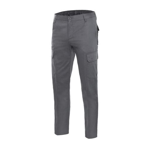 Pantalón multibolsillos 100% algodón 240 grs. Gris Talla 50