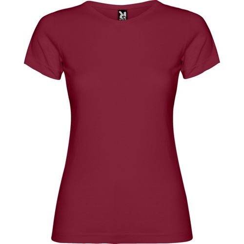 Camiseta de manga corta de mujer Mod. JAMAICA (57) Granate  Talla S