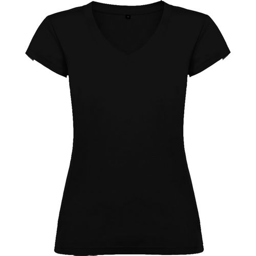 Camiseta de chica manga corta Mod. VICTORIA Negro Talla S