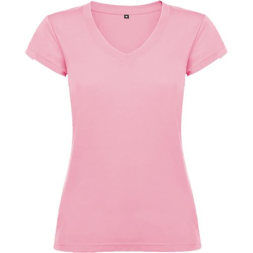 Camiseta de chica manga corta Mod. VICTORIA (48) Rosa Claro Talla L