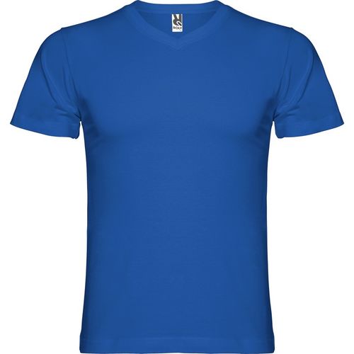 Camiseta con cuello pico Mod. SAMOYEDO (02) Azul Royal Talla XL