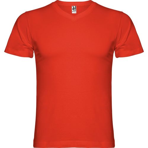 Camiseta con cuello pico Mod. SAMOYEDO (60) Rojo  Talla XL