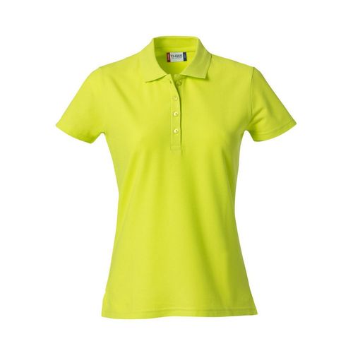 Polo de manga corta Mod. BASIC LADIES Verde visibilidad (600) Talla XS