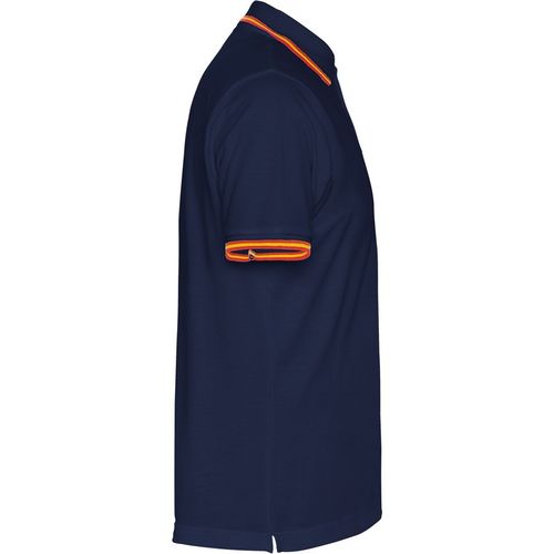 Polo de caballero manga corta con bandera de España Azul Marino Talla L