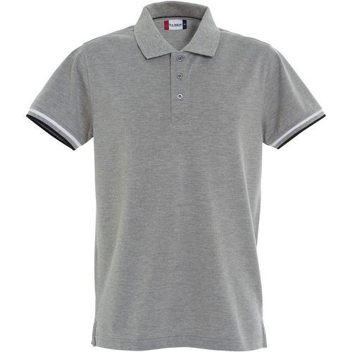 Polo de manga corta Mod. NEWTON Gris jaspeado (95) Talla L