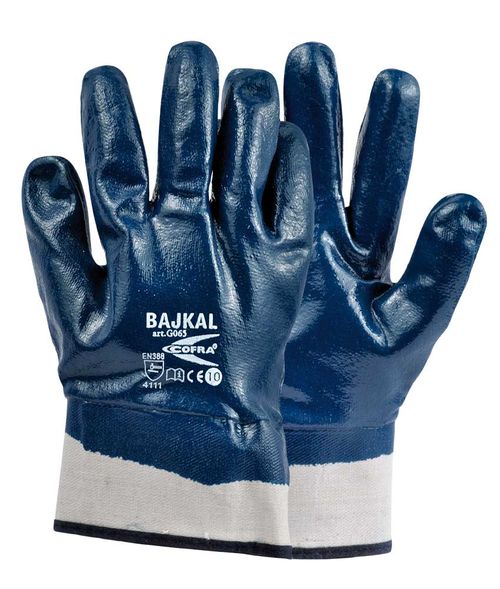 Guante BAJKAL americano con baño de nitrilo - Talla 11