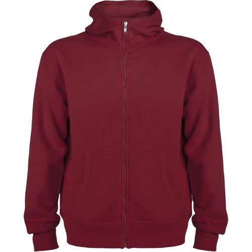 Sudadera con cremallera y capucha Mod. MONTBL (57) Granate  Talla L