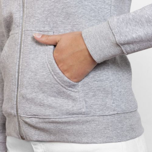 Sudadera con cremallera y capucha Mod. VELETA (58) Gris Vigoré  Talla L