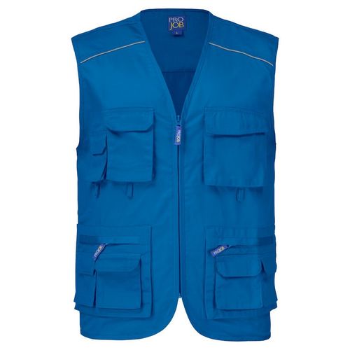 Chaleco Mod. FISHERMAN VEST Azul real (55) Talla XXL