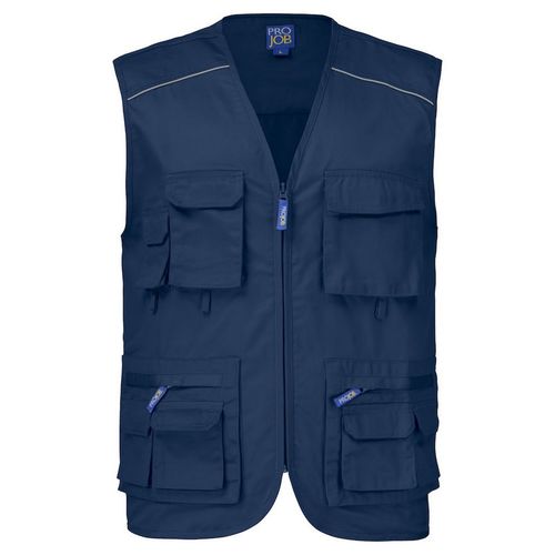 Chaleco Mod. FISHERMAN VEST Azul oscuro (580) Talla 3XL