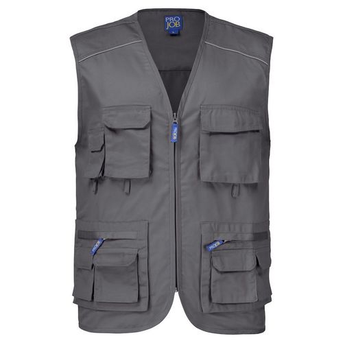 Chaleco Mod. FISHERMAN VEST Antracita (96) Talla XXL