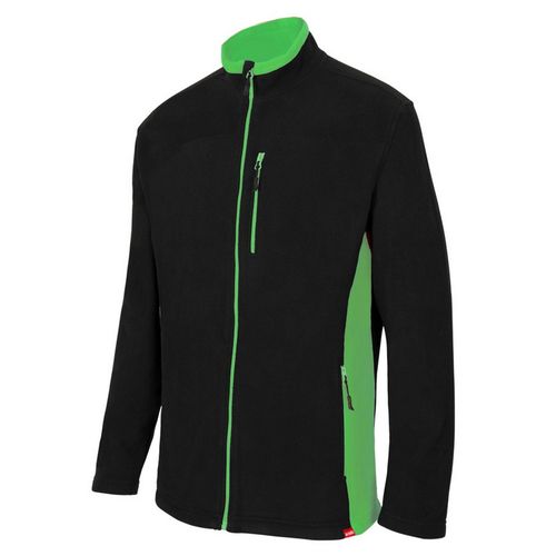 Chaqueta polar con cremallera bicolor Negro (0) / Verde Lima (25) Talla XS