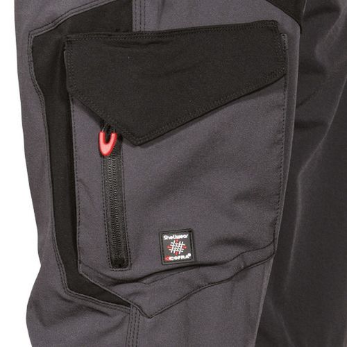Pantalón multibolsillos elástico Mod. HAGFORS Gris Talla 44