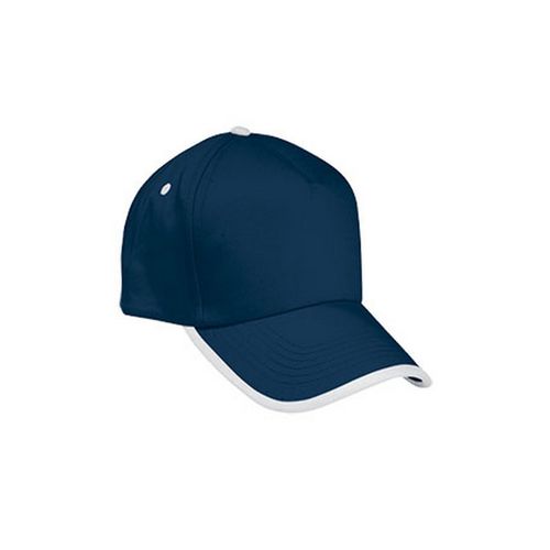 Gorra cinco paneles combinada Azul Marino Talla Única