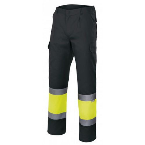 Pantaln alta visibilidad forrado Mod. 156 Negro / Amarillo Fluor (0/20) Talla S