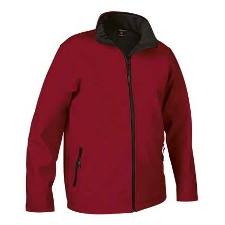 Chaqueta infantil Soft-Shell con cremallera. Rojo Talla 3