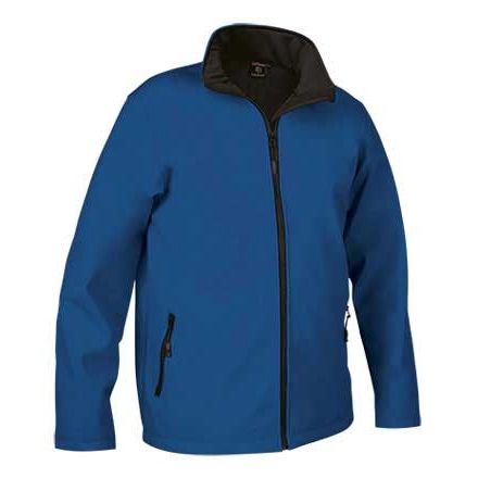 Chaqueta infantil Soft-Shell con cremallera. Azul Royal Talla 3