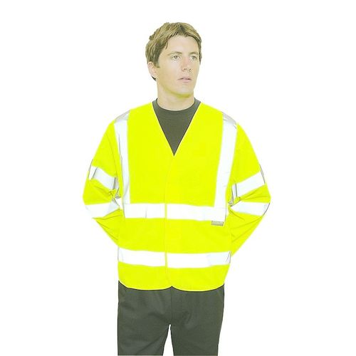 Chaleco de alta visibilidad Mod. C473 Amarillo Fluor Talla XL/XXL