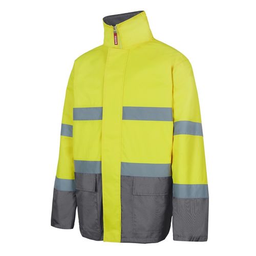 Parka de alta visibilidad Mod. 306002  Amarillo Fúor / Gris (90) Talla S