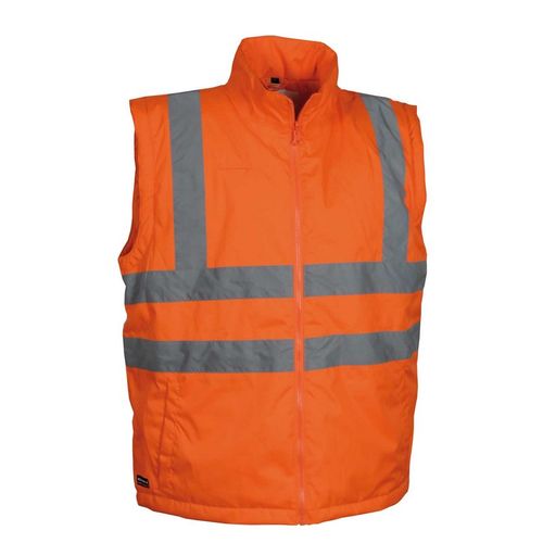 Parka de alta visibilidad Mod. Telsen Azul Marino / Naranja Flúor (230) Talla XS