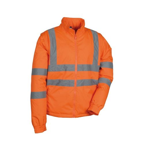 Parka de alta visibilidad Mod. Telsen Azul Marino / Naranja Flúor (230) Talla XS
