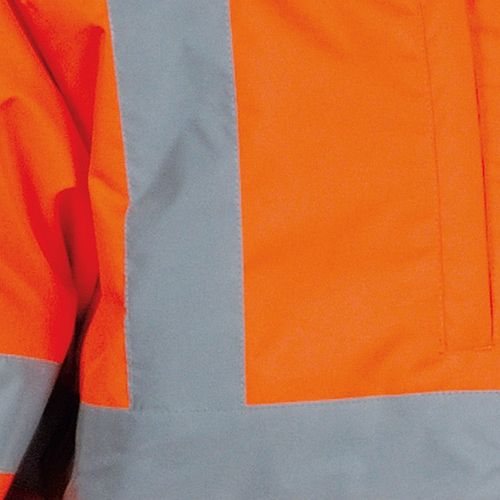 Parka de alta visibilidad Mod. Telsen Azul Marino / Naranja Flúor (230) Talla XS
