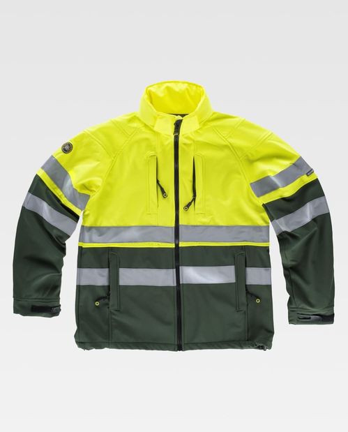 Softshell de alta visibilidad Mod. S9525 Amarillo Fluor / Verde (110) Talla M