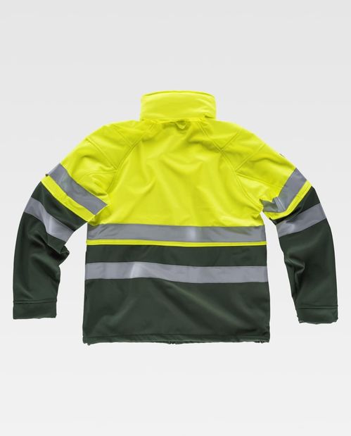 Softshell de alta visibilidad Mod. S9525 Amarillo Fluor / Verde (110) Talla M