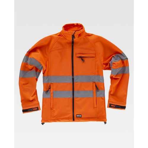 Softshell de alta visibilidad Clase 2 Naranja Fluor Talla XS