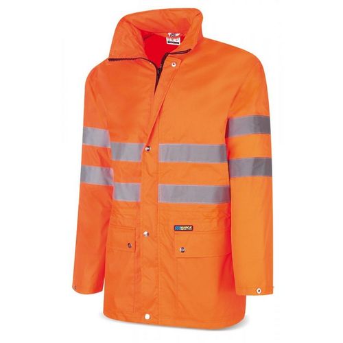 Chubasquero AQUA FLUO alta visibilidad. Naranja Fluor (19) Talla XXL