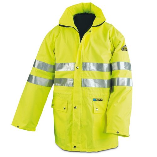 Chubasquero de alta visibilidad Mod AQUA FLUO