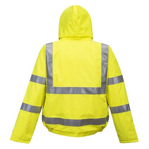 Cazadora ATEX de alta visibilidad Mod. BIZFLAME RAIN Amarillo Fluor Talla XS