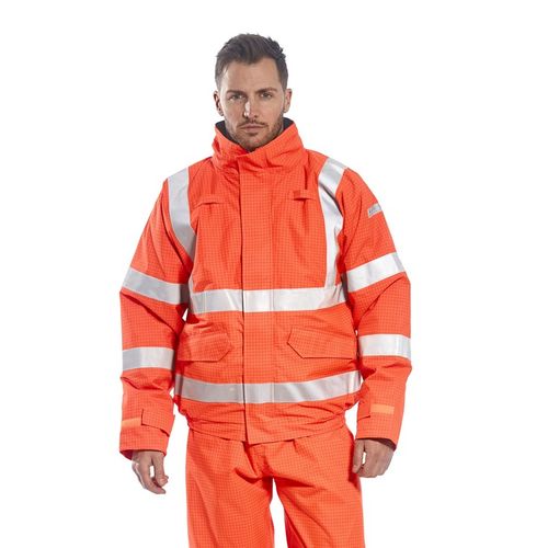 Cazadora ATEX Mod. BIZFLAME RAIN Naranja Fluor Talla L