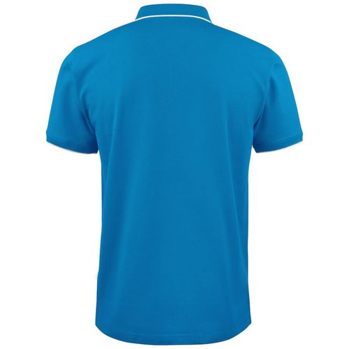 Polo unisex Mod. GREENVILLE REGULAR (631) Azul con ribete blanco Talla S