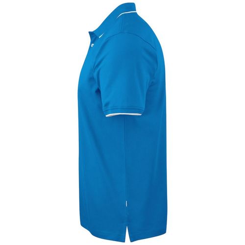 Polo unisex Mod. GREENVILLE REGULAR (631) Azul con ribete blanco Talla S
