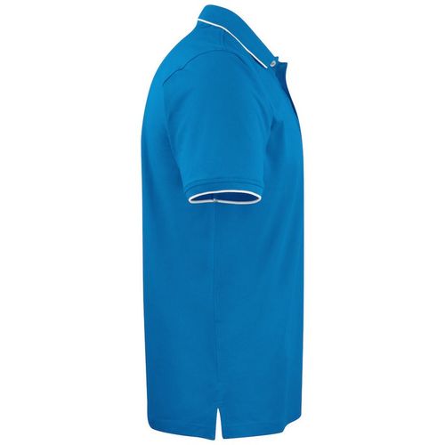 Polo unisex Mod. GREENVILLE REGULAR (631) Azul con ribete blanco Talla S