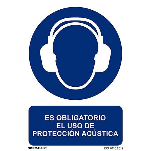 Seal ES OBLIGATORIO EL USO DE PROTECCIN ACSTICA Tamao 300x210