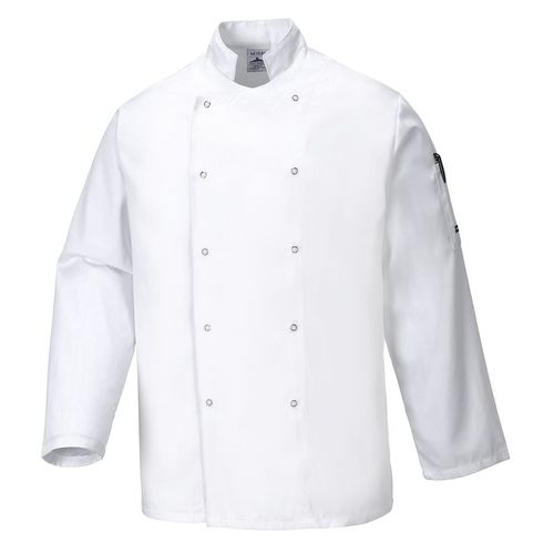 Chaquetilla de cocina Mod. SUFFLOK Blanco Talla XS